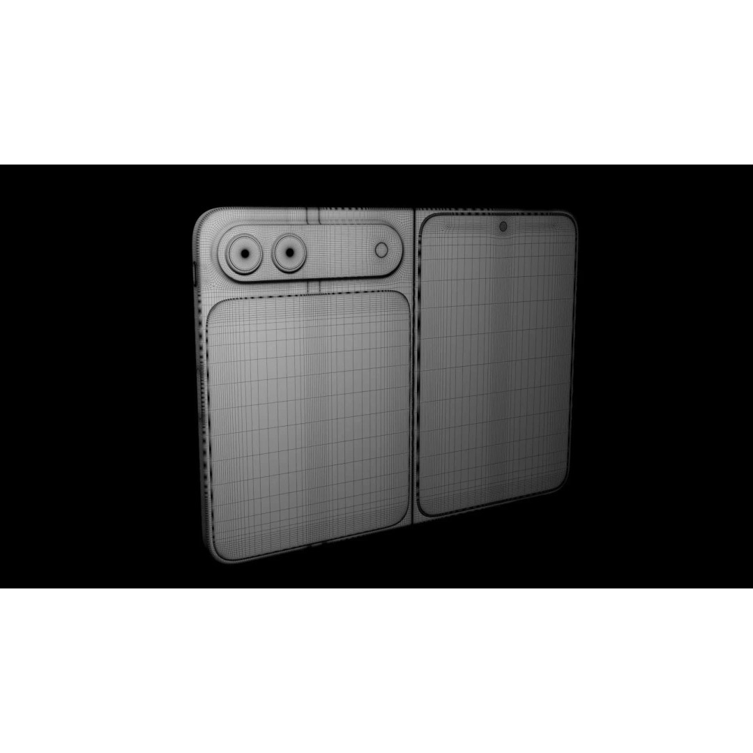 iPhone Fold 3D Model – Element3D Asset for Animation, E3D, C4D, OBJ