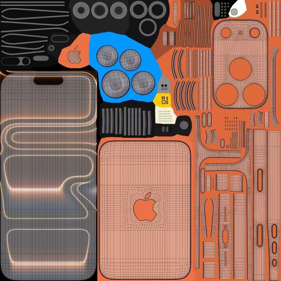 Apple iPhone 17 Pro 3D Model – High-Quality PBR Phone Asset, FBX, Blender - View 15