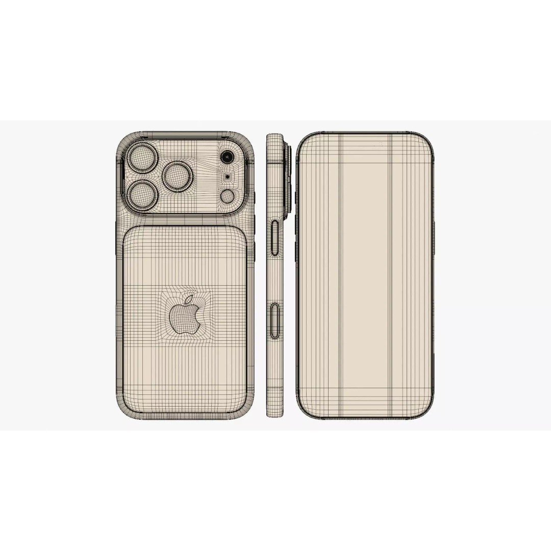 Apple iPhone 17 Pro 3D Model – High-Quality PBR Phone Asset, FBX, Blender - View 39