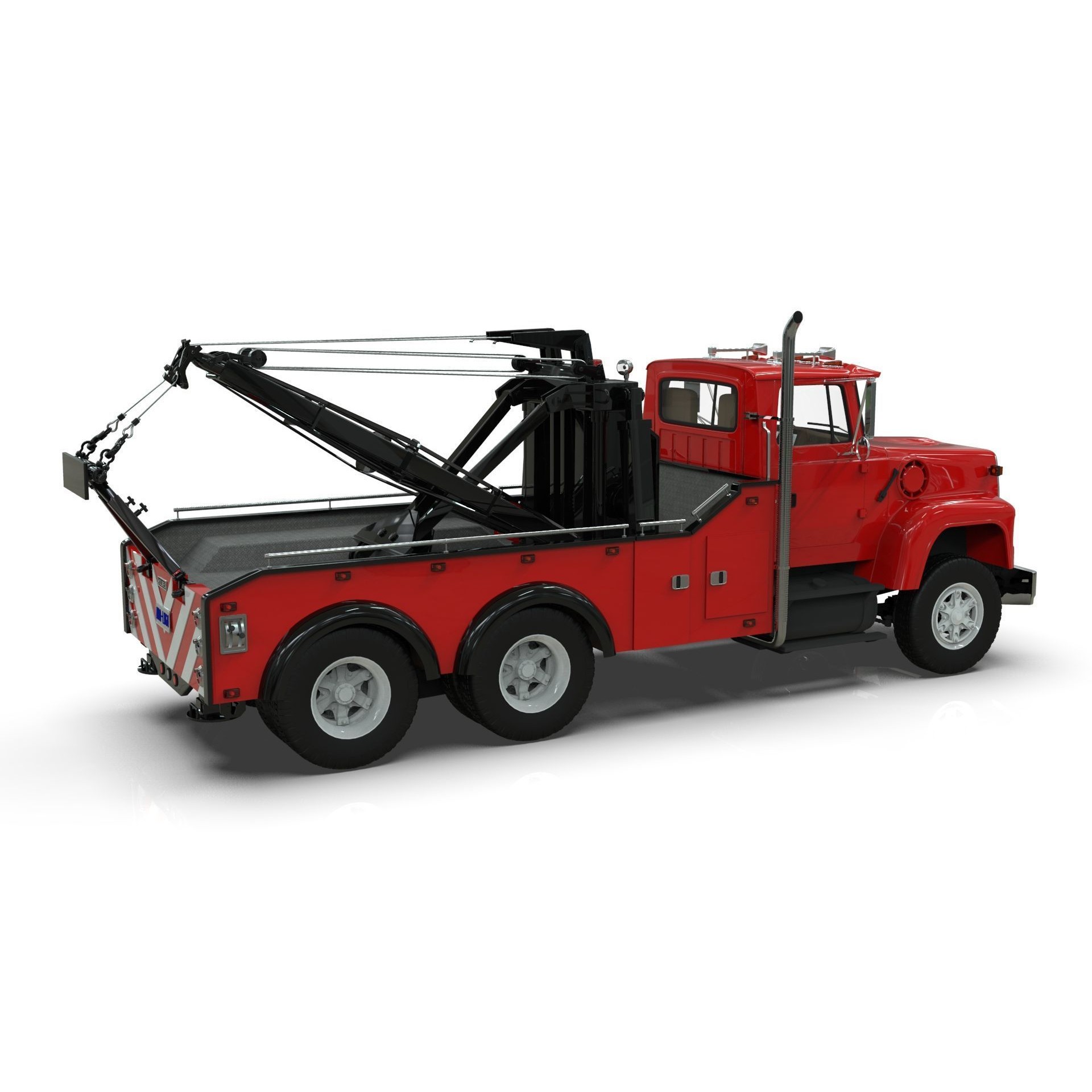 L9000 Tandem Axle Tow Truck - Game-Ready 3D Model - View 10