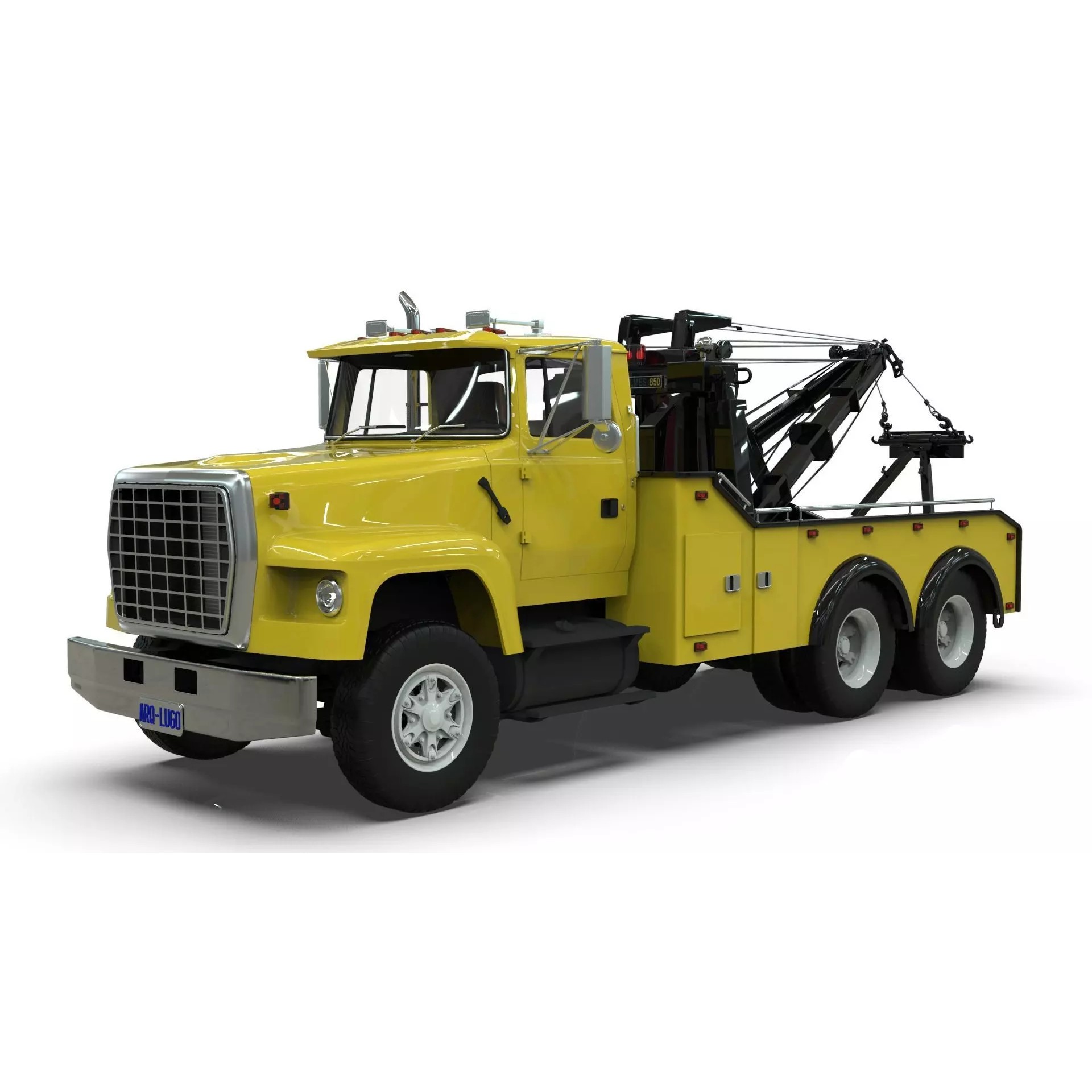 L9000 Tandem Axle Tow Truck - Game-Ready 3D Model - View 2