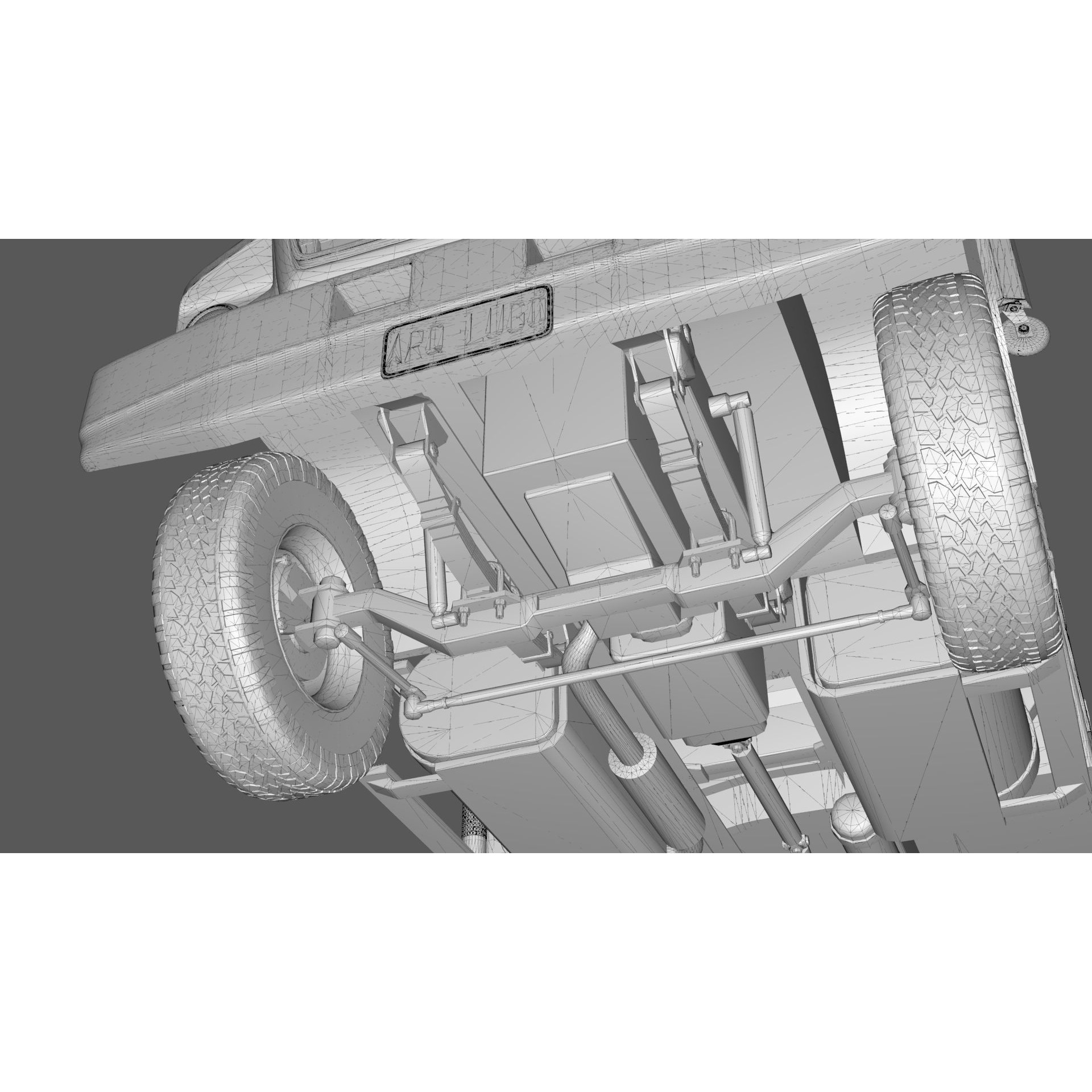 L9000 Tandem Axle Tow Truck - Game-Ready 3D Model - View 22