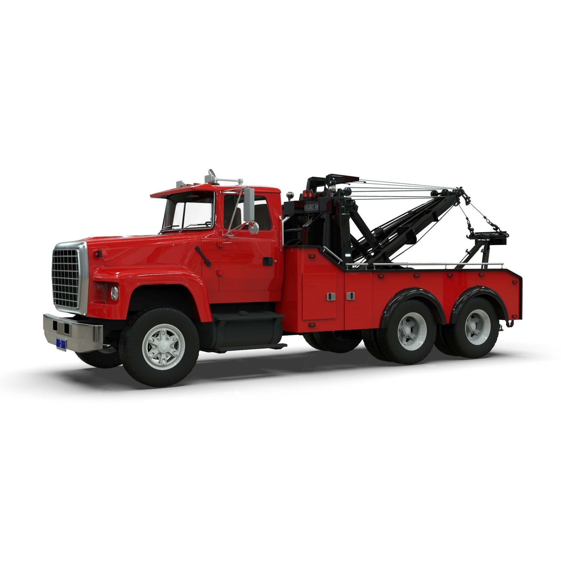 L9000 Tandem Axle Tow Truck - Game-Ready 3D Model - View 8