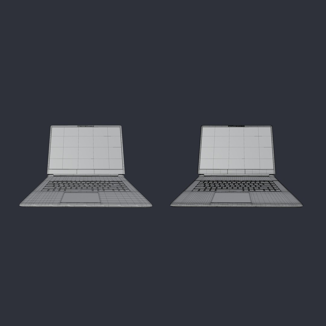 Dell Alienware A51 16" 3D Model – High Poly Laptop, FBX, Rigged - View 11