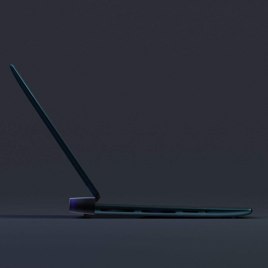 Dell Alienware A51 16" 3D Model – High Poly Laptop, FBX, Rigged - View 4