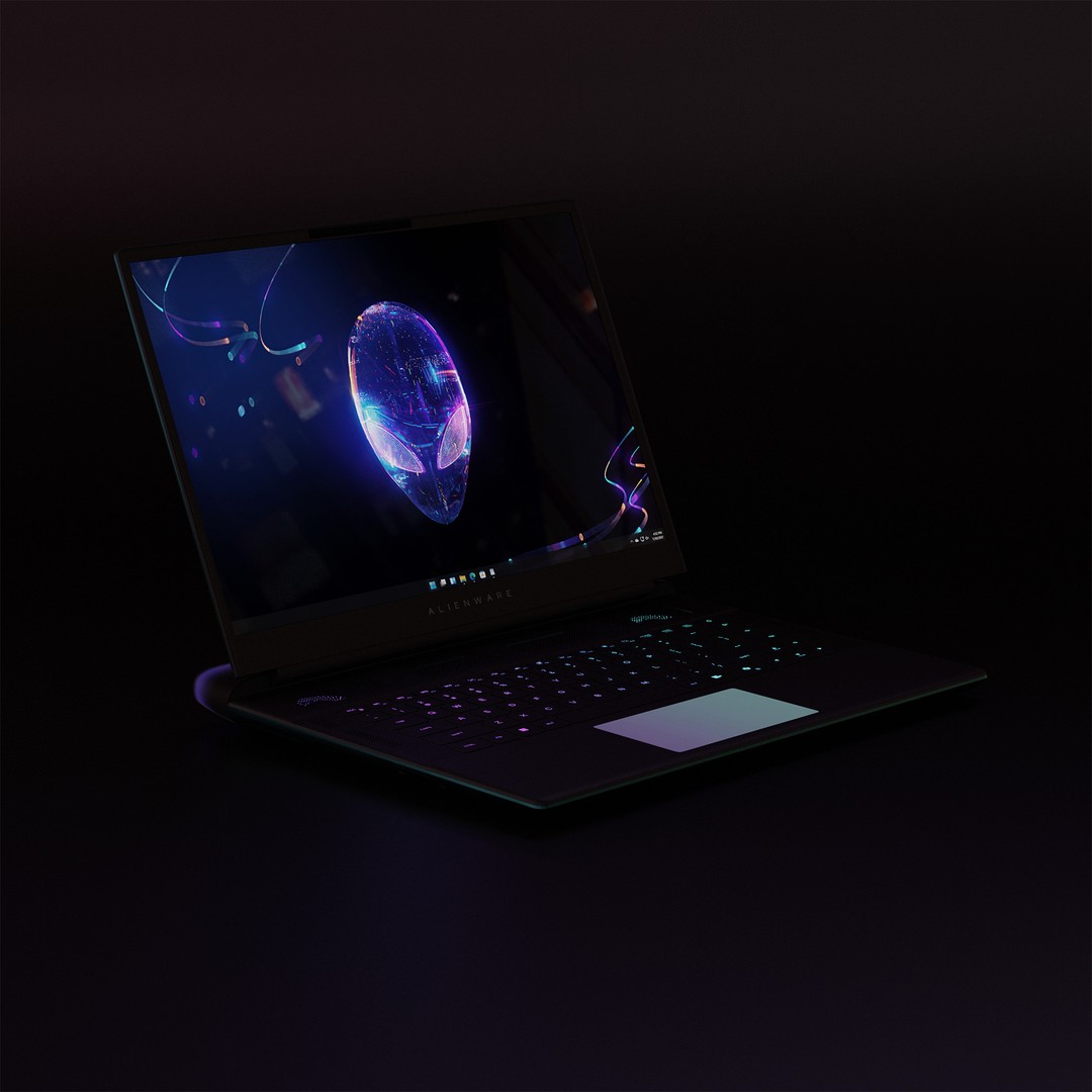 Dell Alienware A51 16" 3D Model – High Poly Laptop, FBX, Rigged - View 8