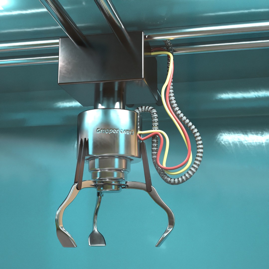 Claw Crane Game Machine 3D Model – PBR Game Asset, FBX, OBJ - View 6