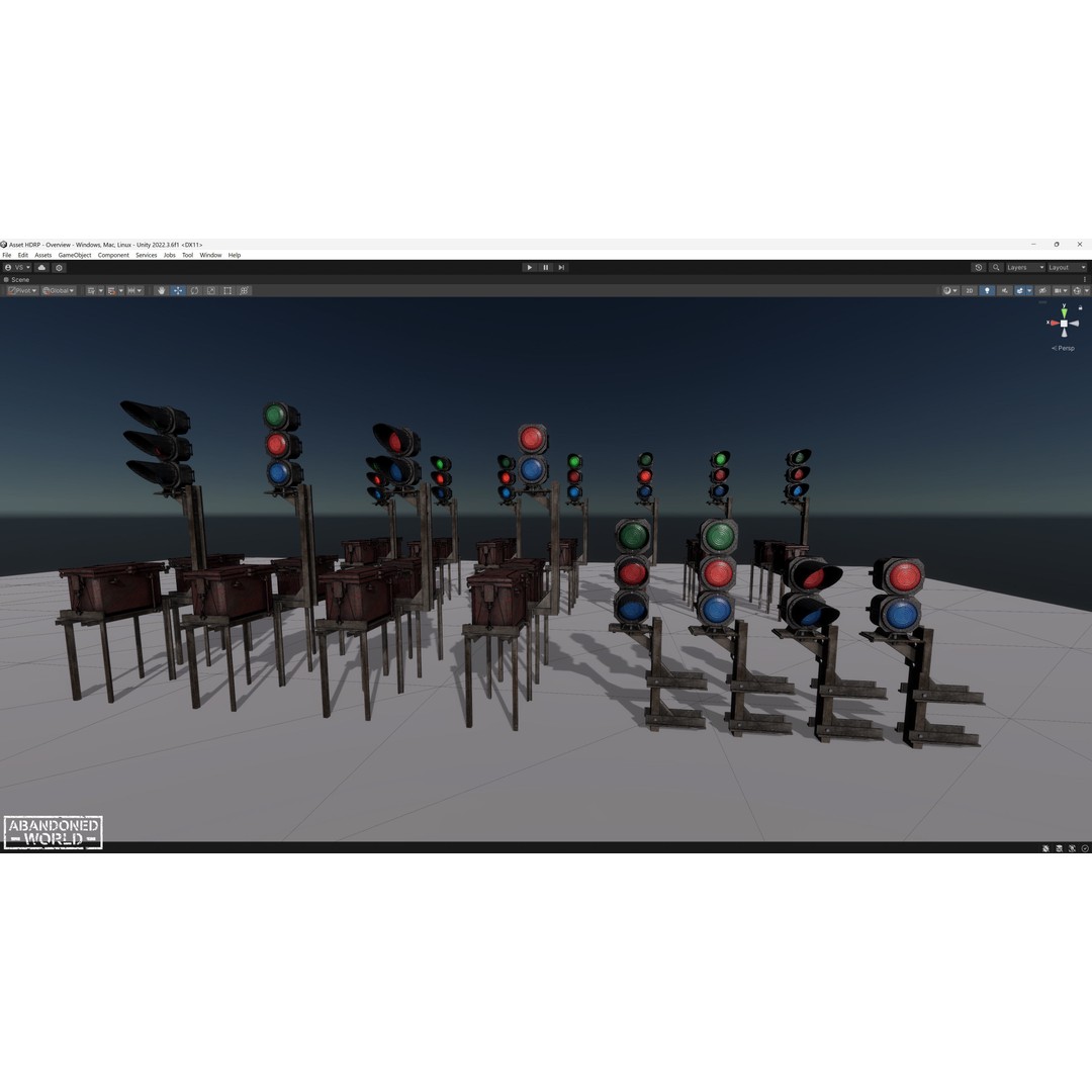 Subway Traffic Light 3D Model – Low Poly Game Ready Asset, FBX & OBJ