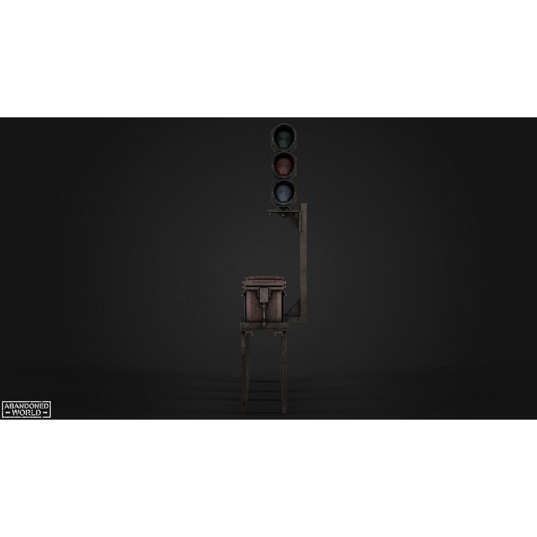 Subway Traffic Light 3D Model – Low Poly Game Ready Asset, FBX & OBJ - View 13