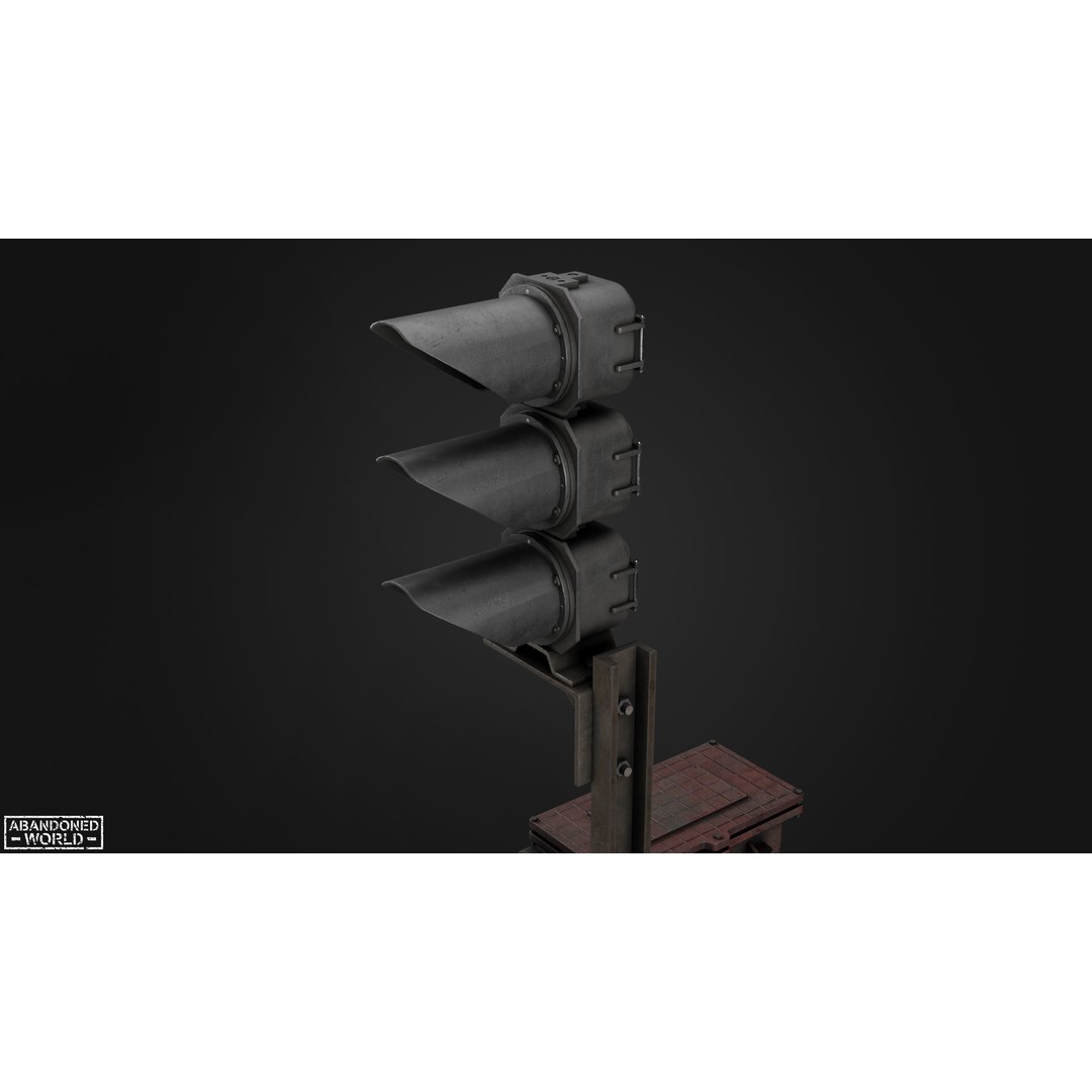 Subway Traffic Light 3D Model – Low Poly Game Ready Asset, FBX & OBJ - View 14