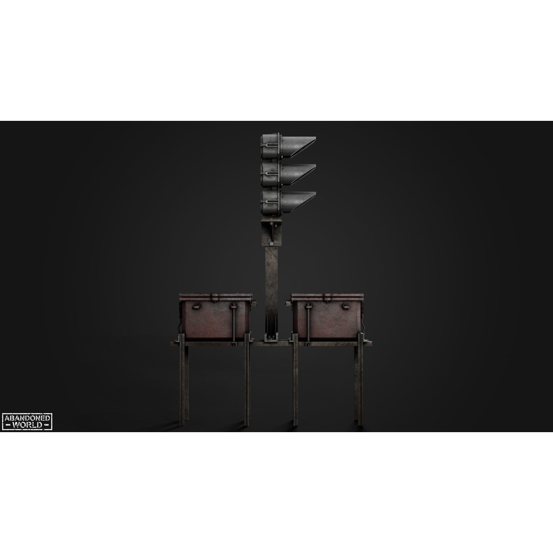 Subway Traffic Light 3D Model – Low Poly Game Ready Asset, FBX & OBJ - View 16