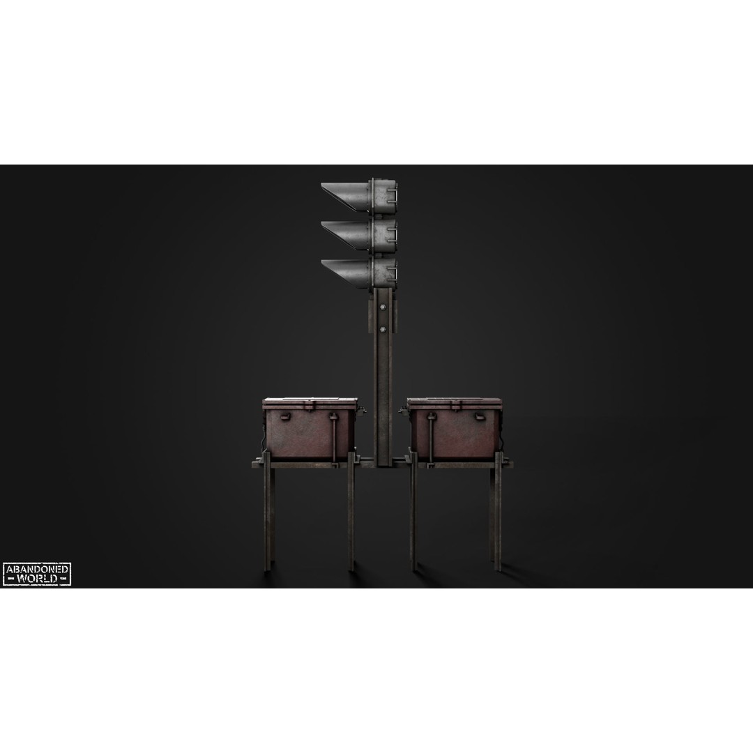 Subway Traffic Light 3D Model – Low Poly Game Ready Asset, FBX & OBJ - View 17