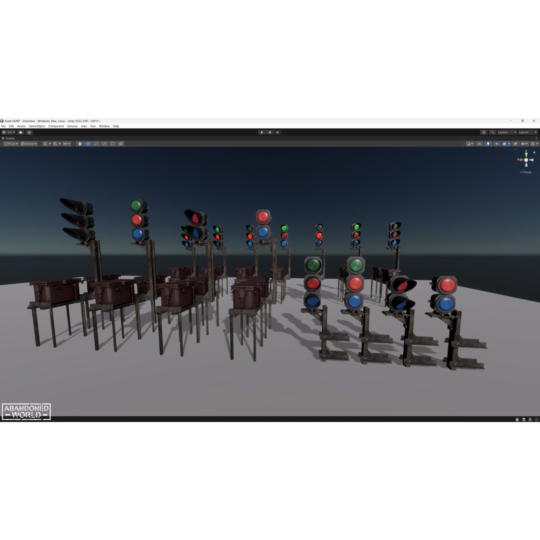 Subway Traffic Light 3D Model – Low Poly Game Ready Asset, FBX & OBJ - View 29