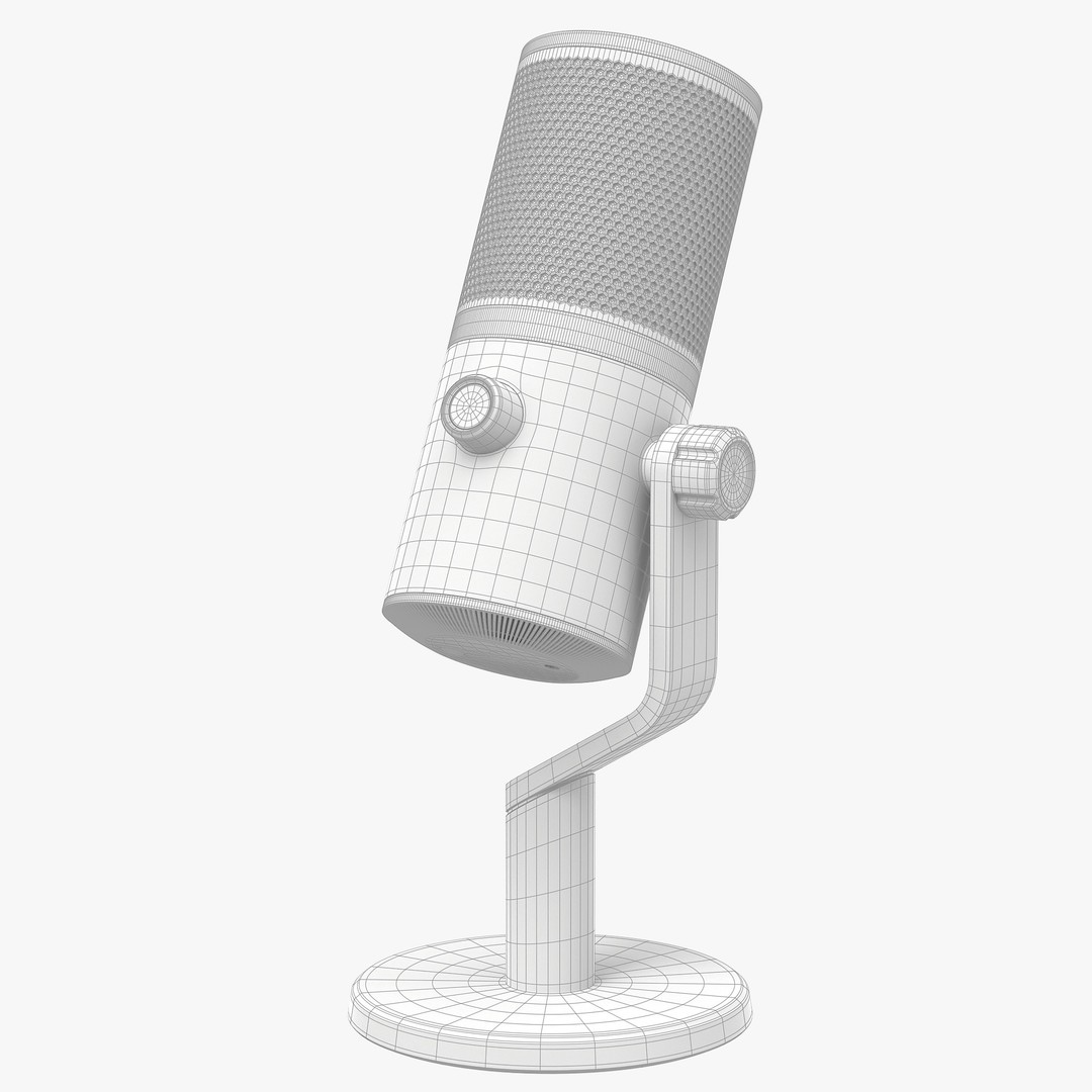Microphone 3D Model – High Poly PBR Audio Equipment for Games - View 10