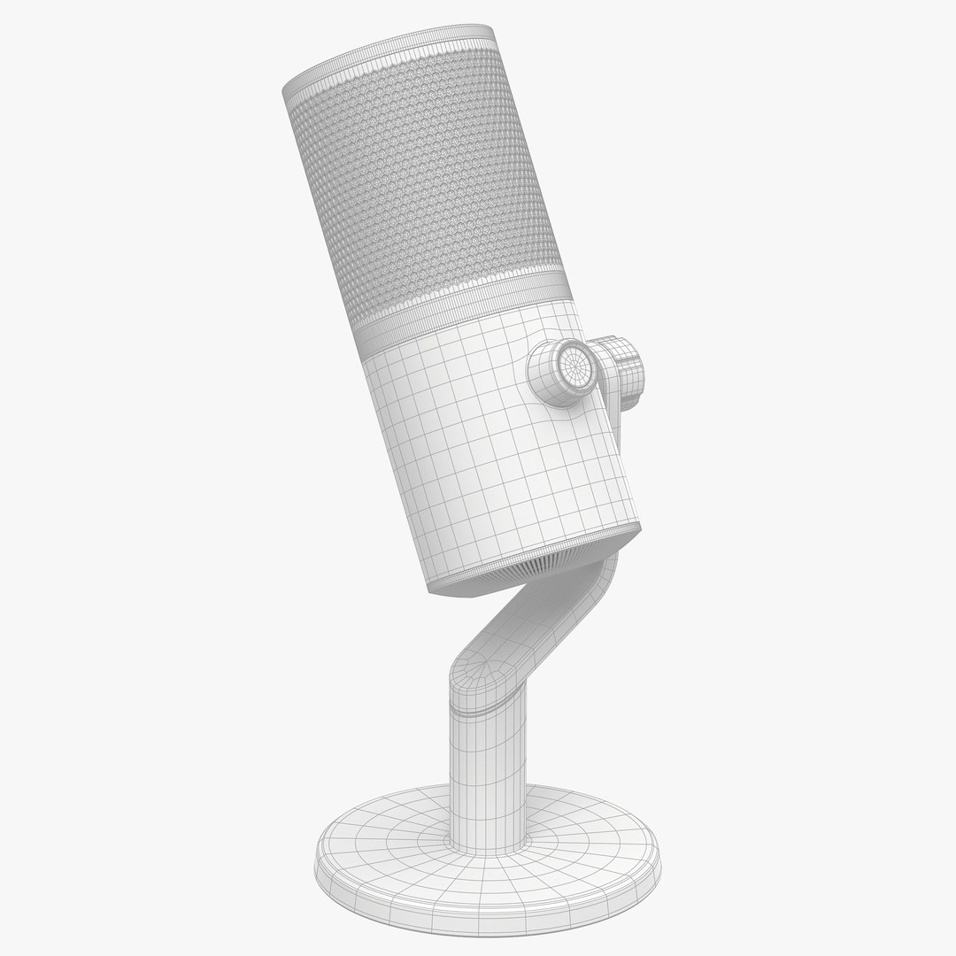 Microphone 3D Model – High Poly PBR Audio Equipment for Games - View 11