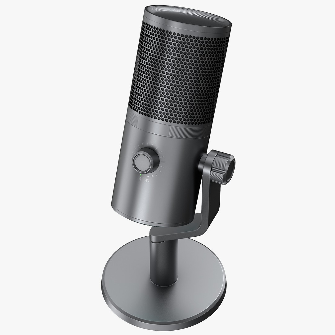 Microphone 3D Model – High Poly PBR Audio Equipment for Games - View 4