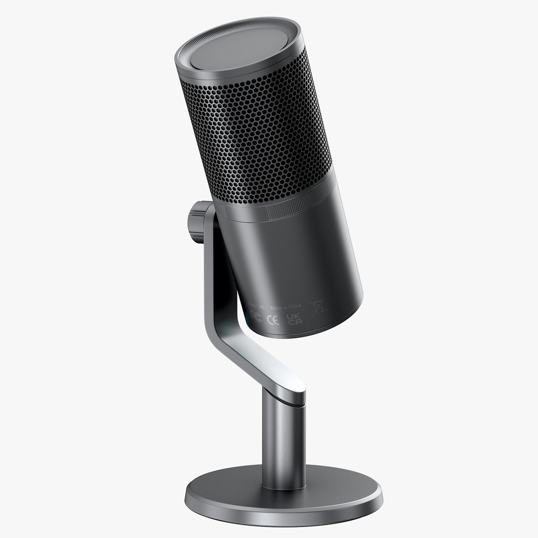Microphone 3D Model – High Poly PBR Audio Equipment for Games - View 5