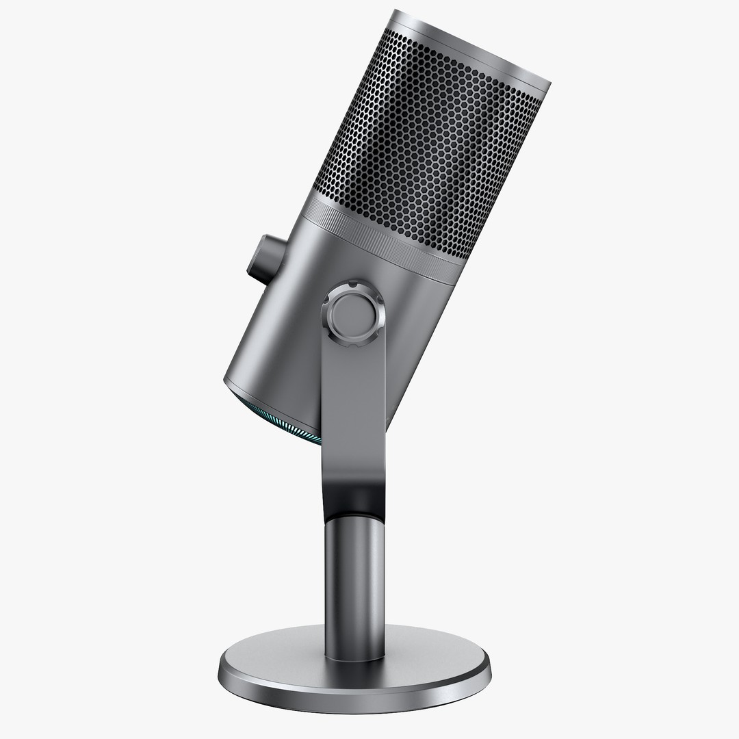 Microphone 3D Model – High Poly PBR Audio Equipment for Games - View 6