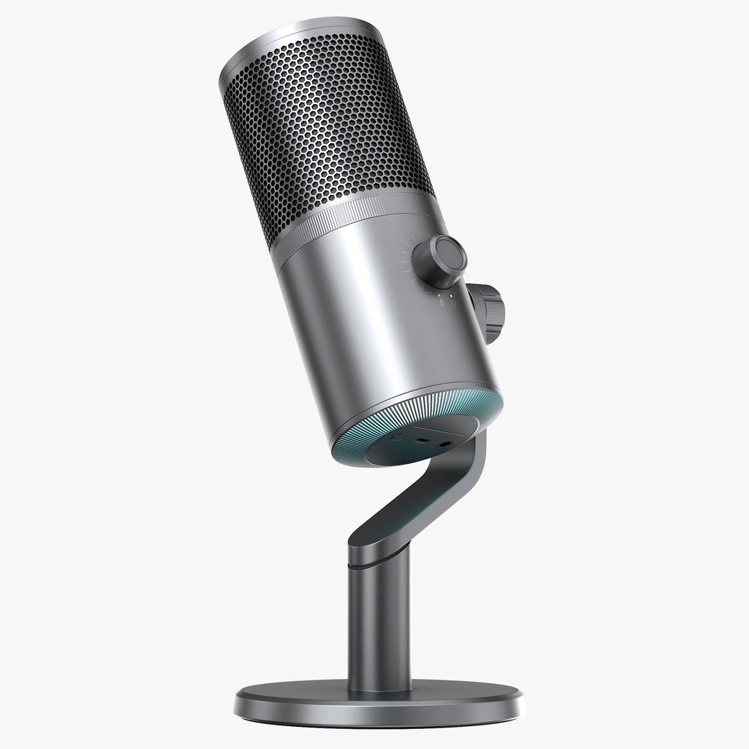 Microphone 3D Model – High Poly PBR Audio Equipment for Games - View 7