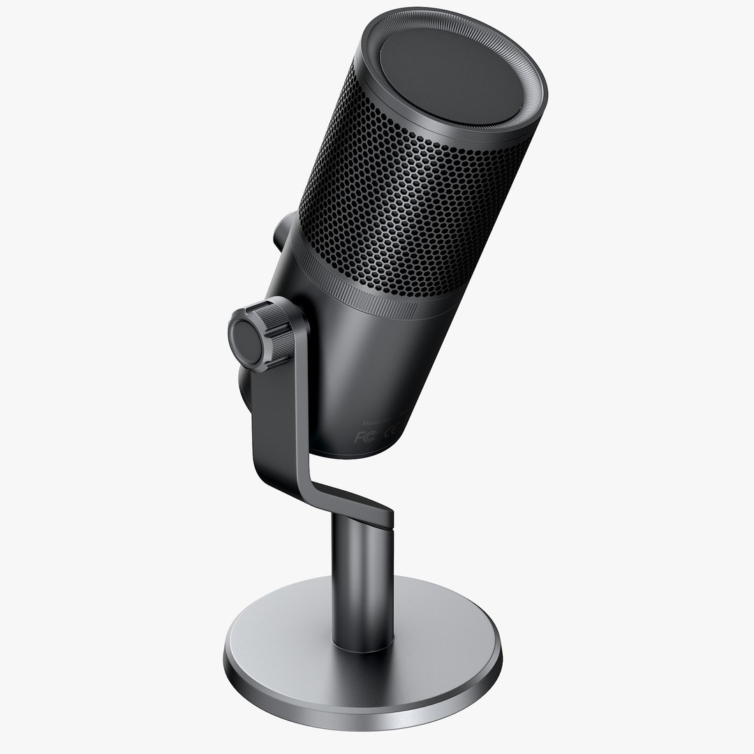 Microphone 3D Model – High Poly PBR Audio Equipment for Games - View 9