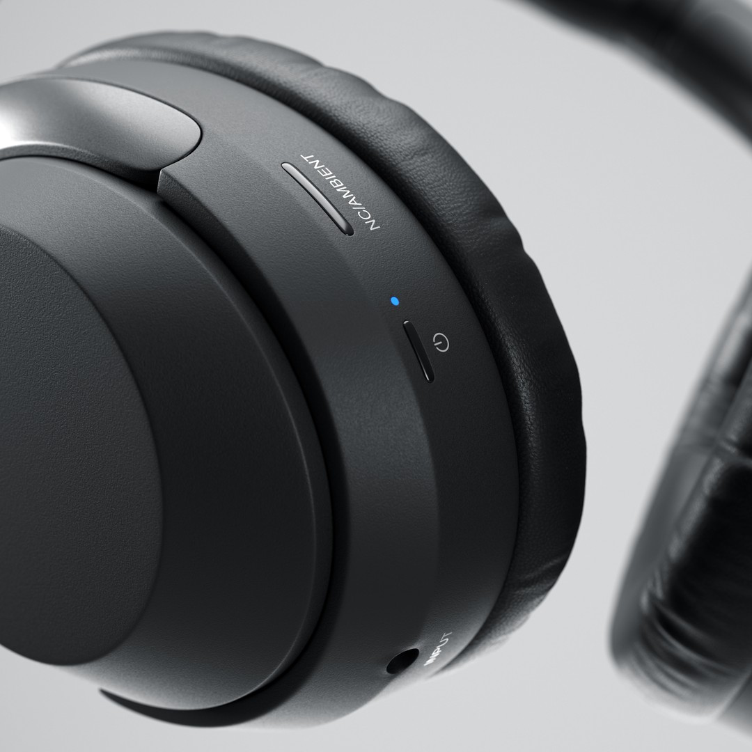 Sony WH 1000X M3 3D Model – High Poly Studio Asset, C4D - View 4