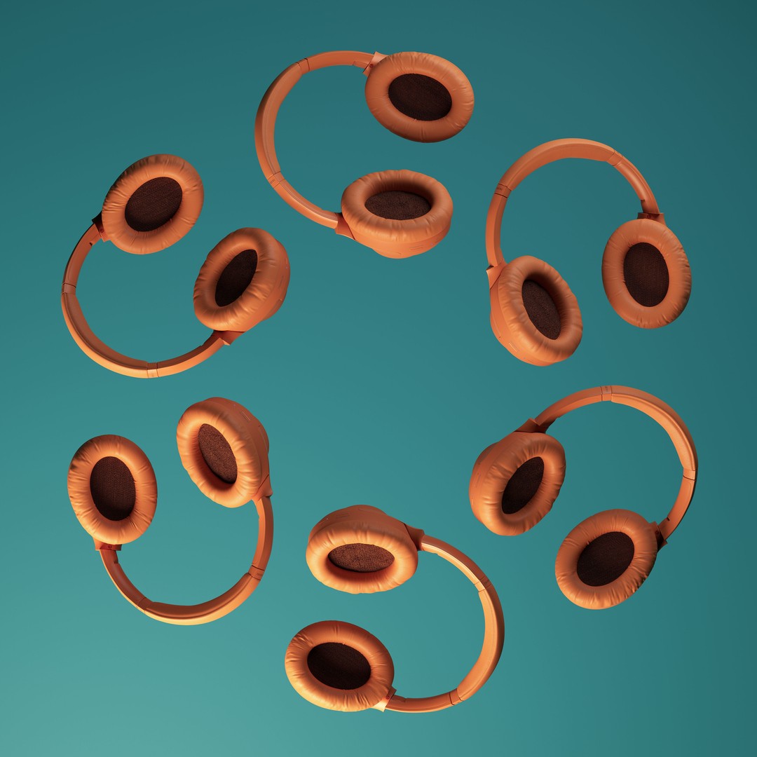 Sony WH 1000X M3 3D Model – High Poly Studio Asset, C4D - View 8