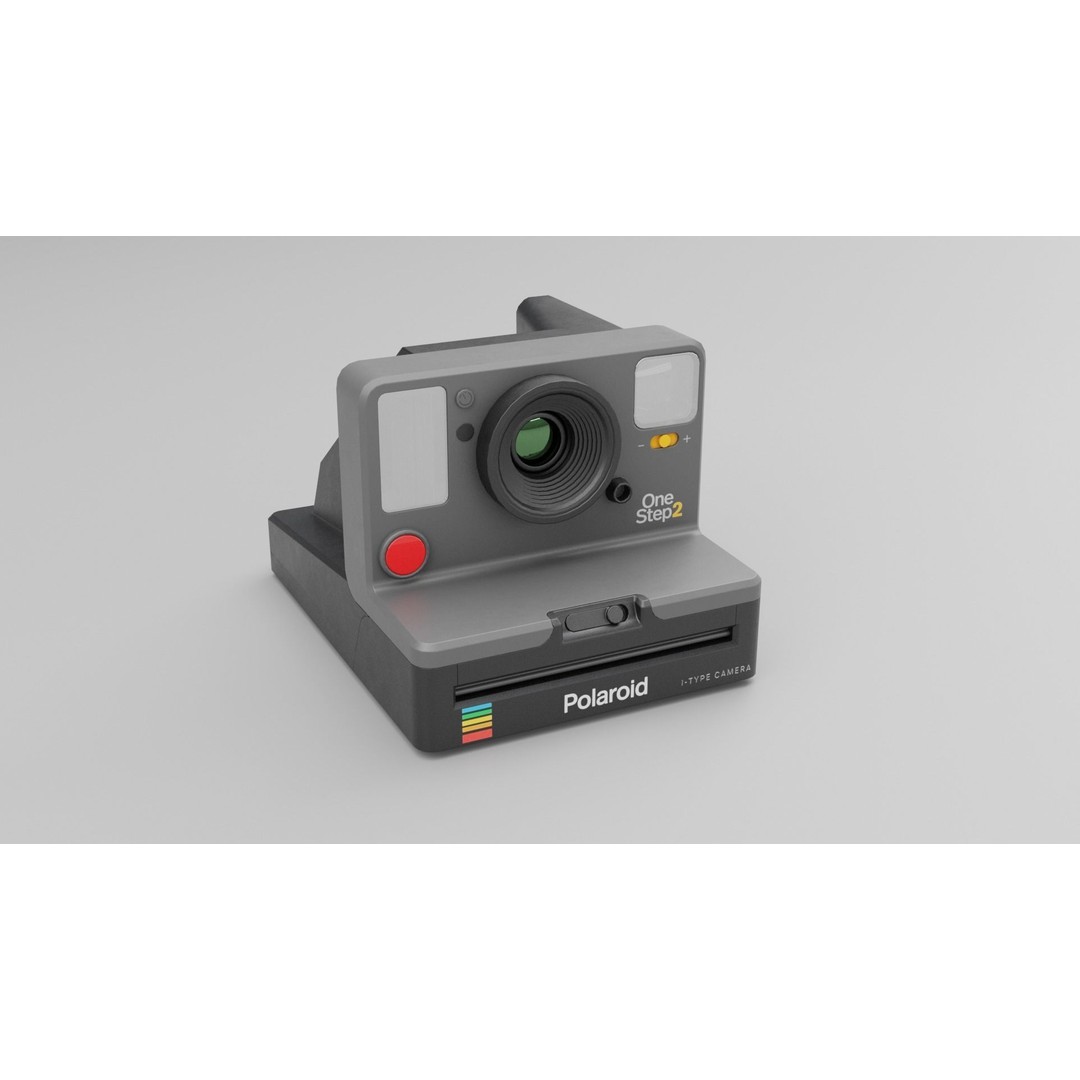 Polaroid OneStep 2 Camera 3D Model – Low Poly PBR Asset, FBX, OBJ