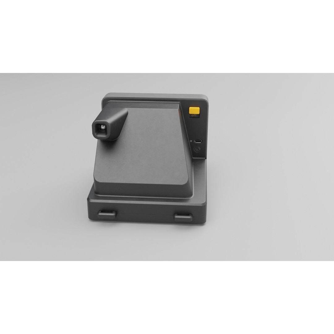 Polaroid OneStep 2 Camera 3D Model – Low Poly PBR Asset, FBX, OBJ - View 12
