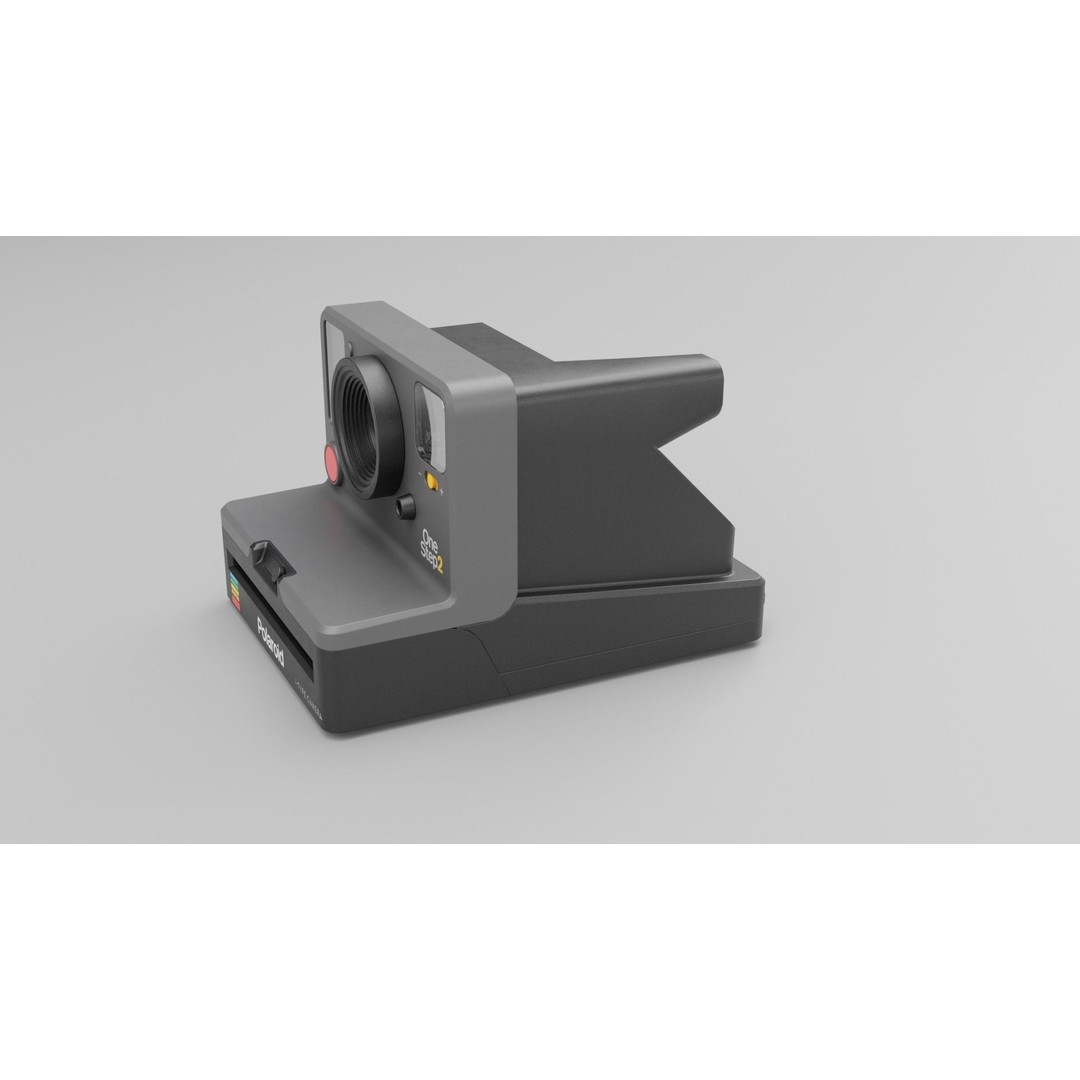 Polaroid OneStep 2 Camera 3D Model – Low Poly PBR Asset, FBX, OBJ - View 16