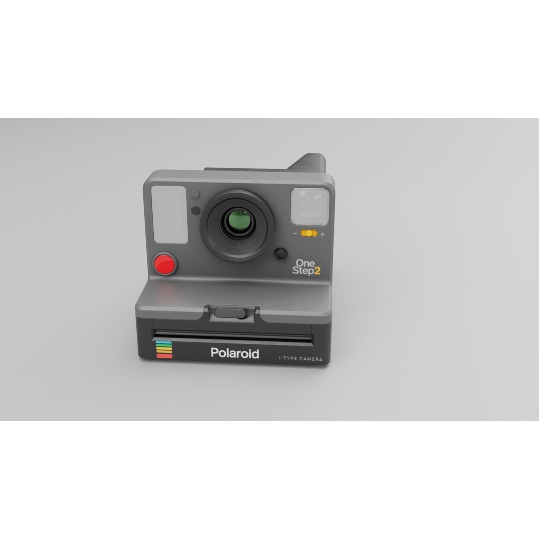 Polaroid OneStep 2 Camera 3D Model – Low Poly PBR Asset, FBX, OBJ - View 18