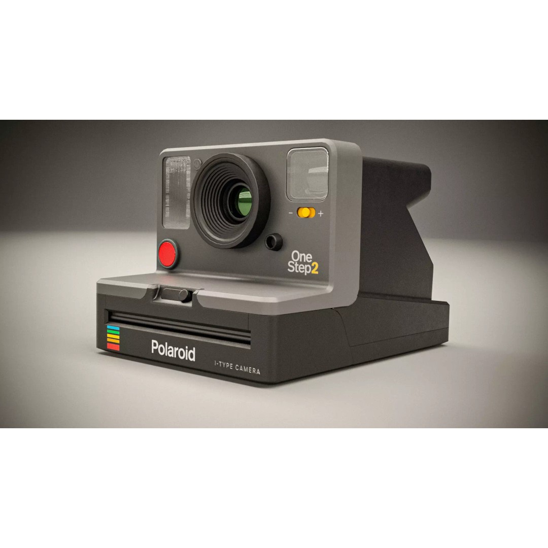 Polaroid OneStep 2 Camera 3D Model – Low Poly PBR Asset, FBX, OBJ - View 2