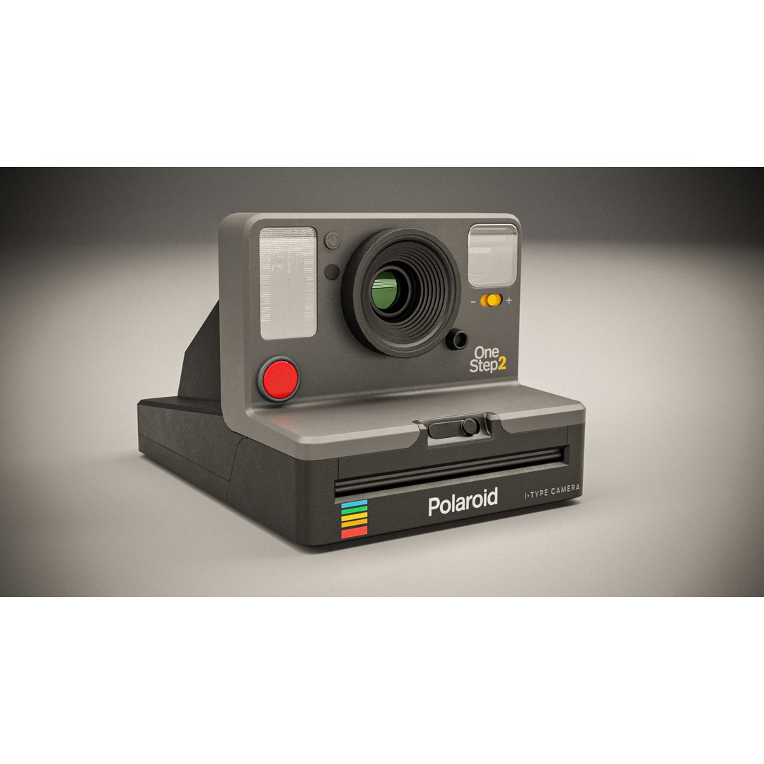 Polaroid OneStep 2 Camera 3D Model – Low Poly PBR Asset, FBX, OBJ - View 3