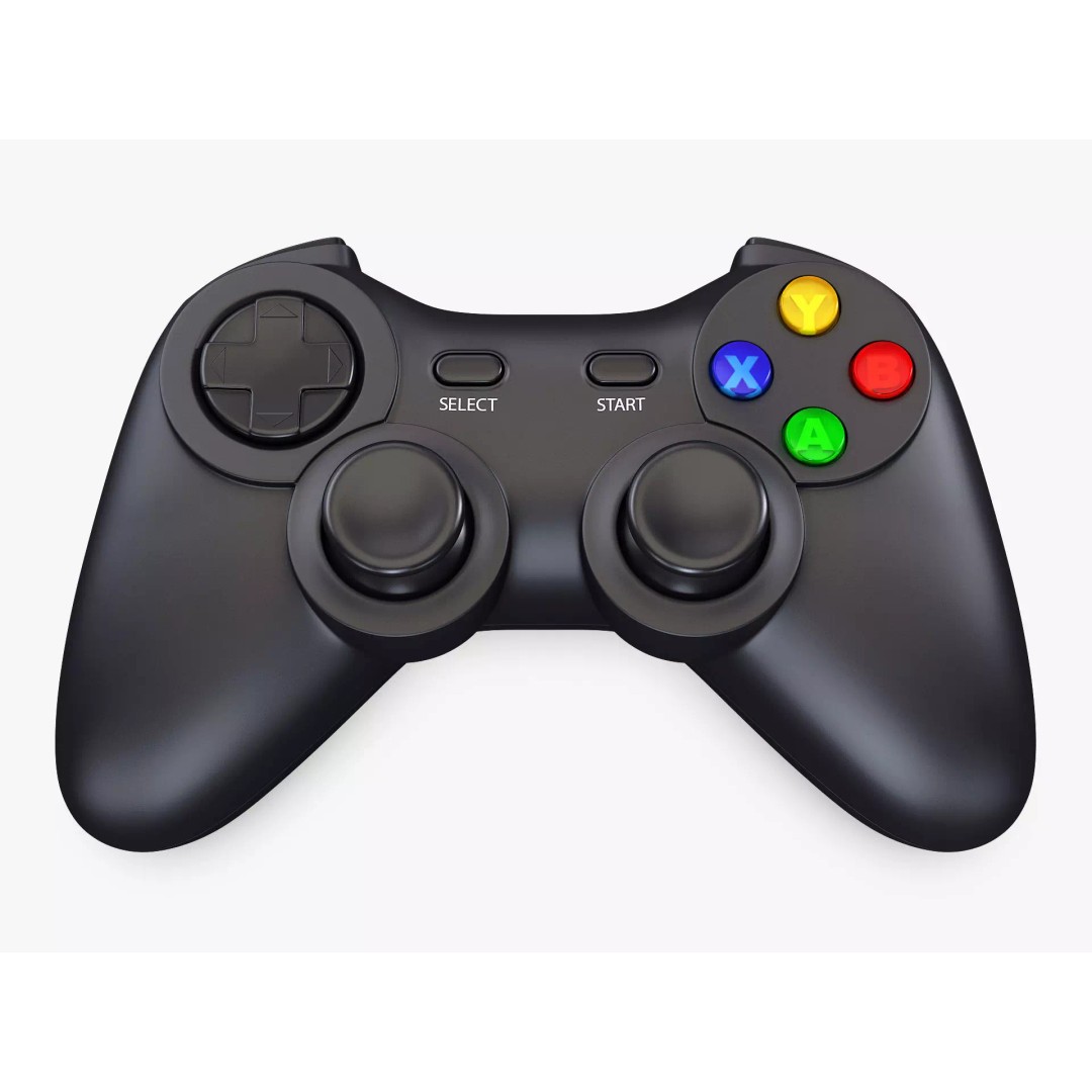 Generic Video Game Controller 3D Model – High Poly PBR Game Asset, FBX, OBJ - View 2