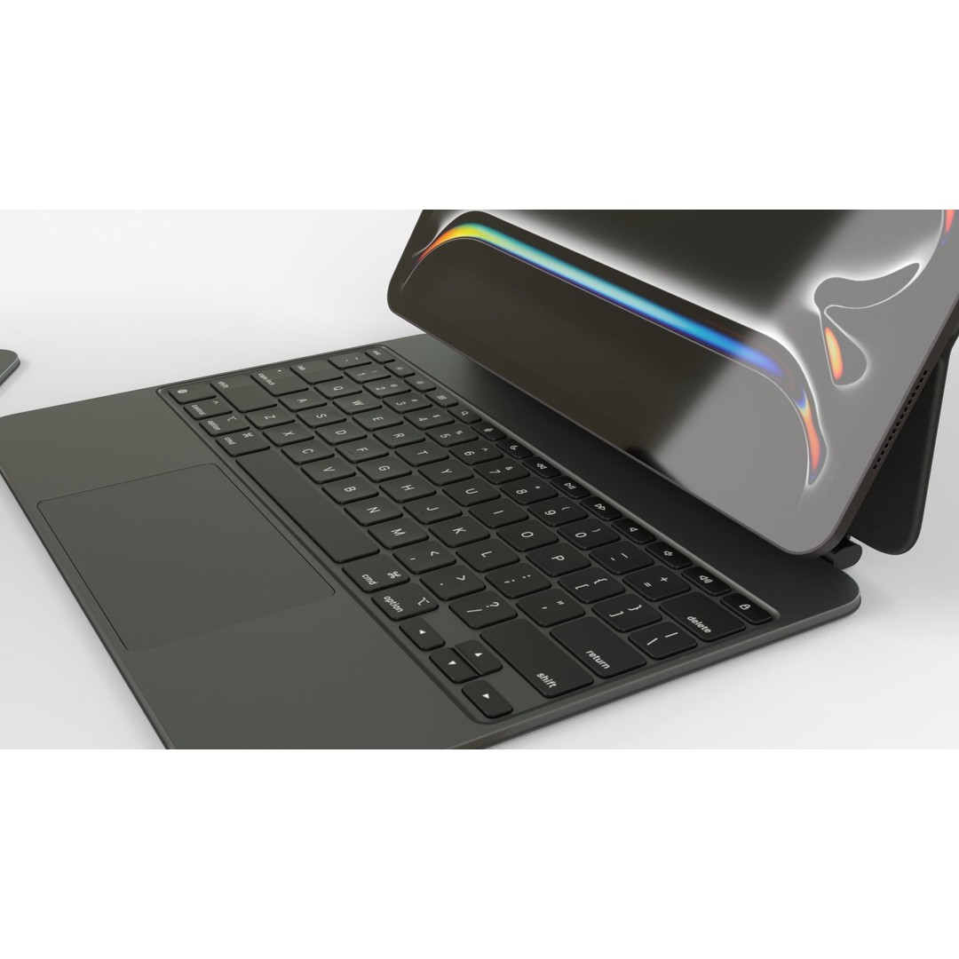 Apple iPad Pro 2024 3D Model – PBR Game-Ready Collection, FBX & OBJ - View 11