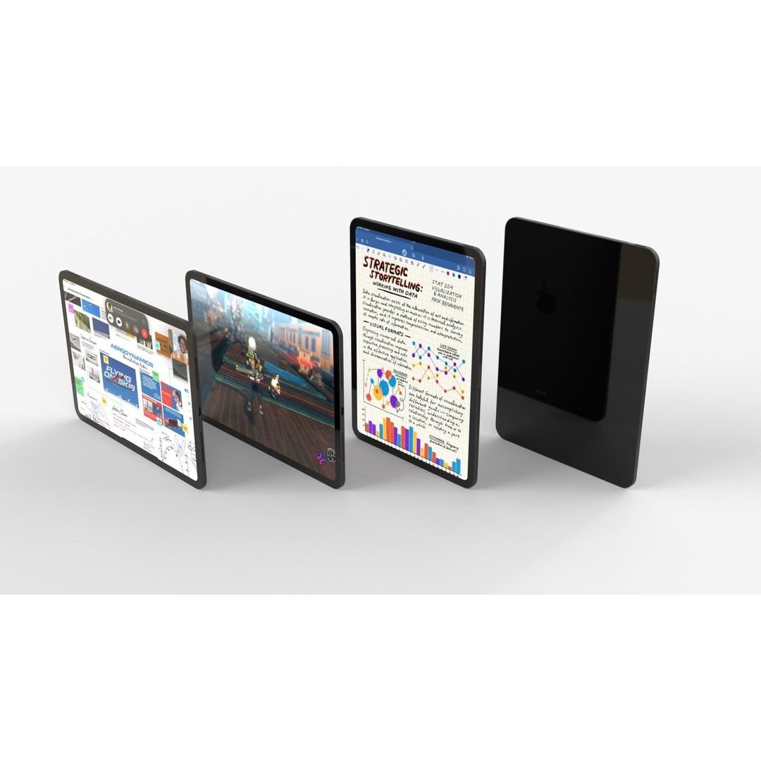 Apple iPad Pro 2024 3D Model – PBR Game-Ready Collection, FBX & OBJ - View 23