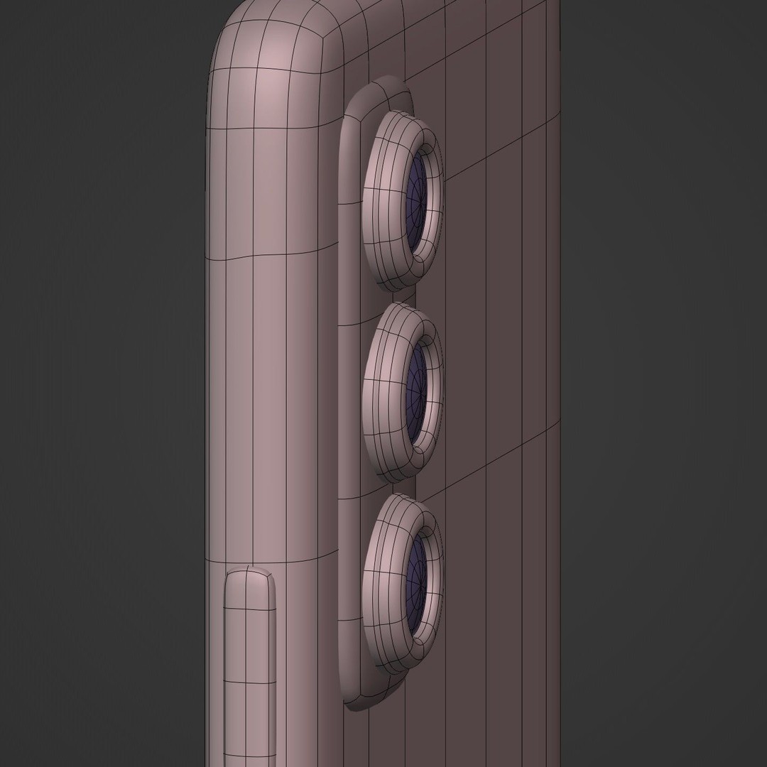 Cartoon Smartphone 3D Model – Low Poly Game Asset, Blender, FBX