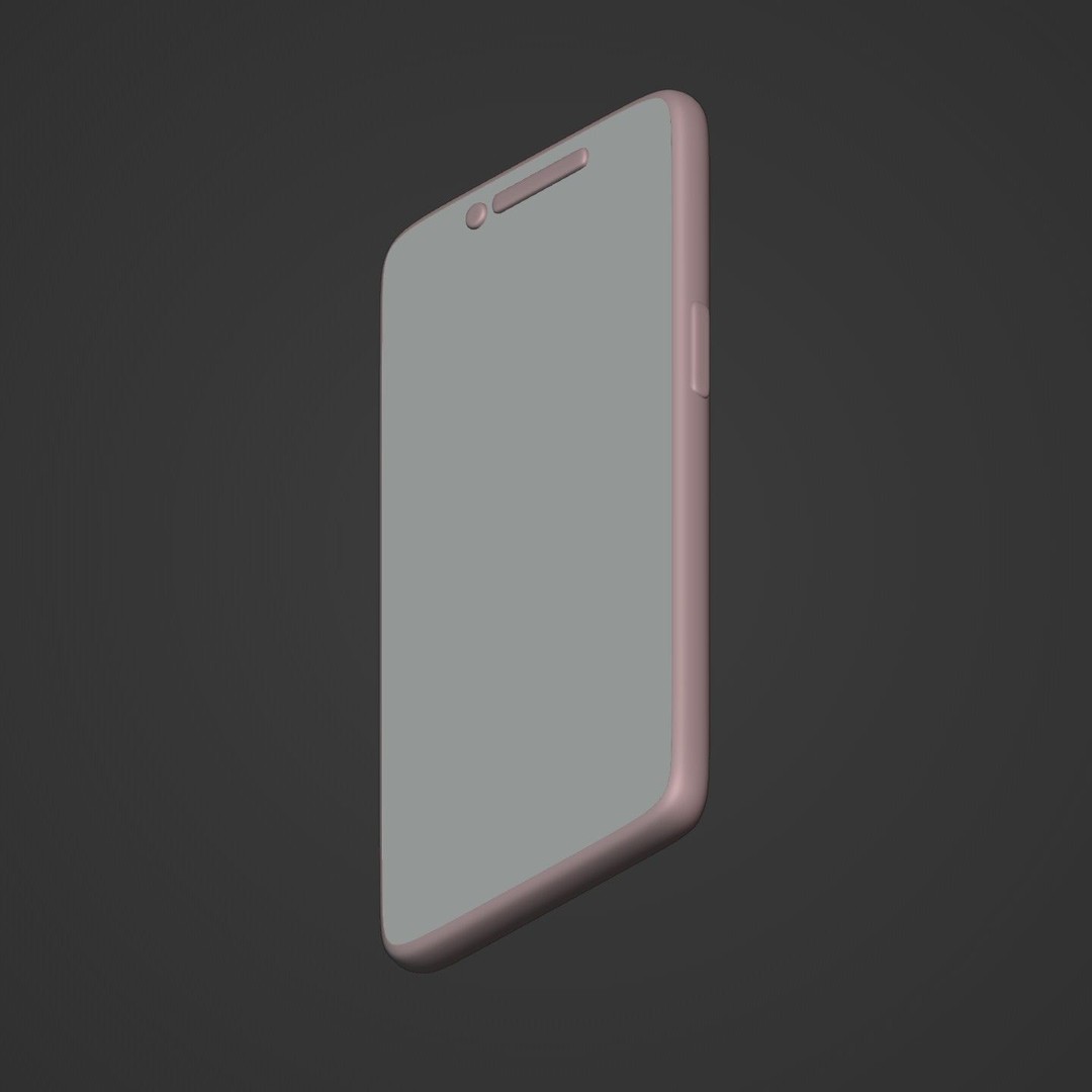 Cartoon Smartphone 3D Model – Low Poly Game Asset, Blender, FBX - View 11
