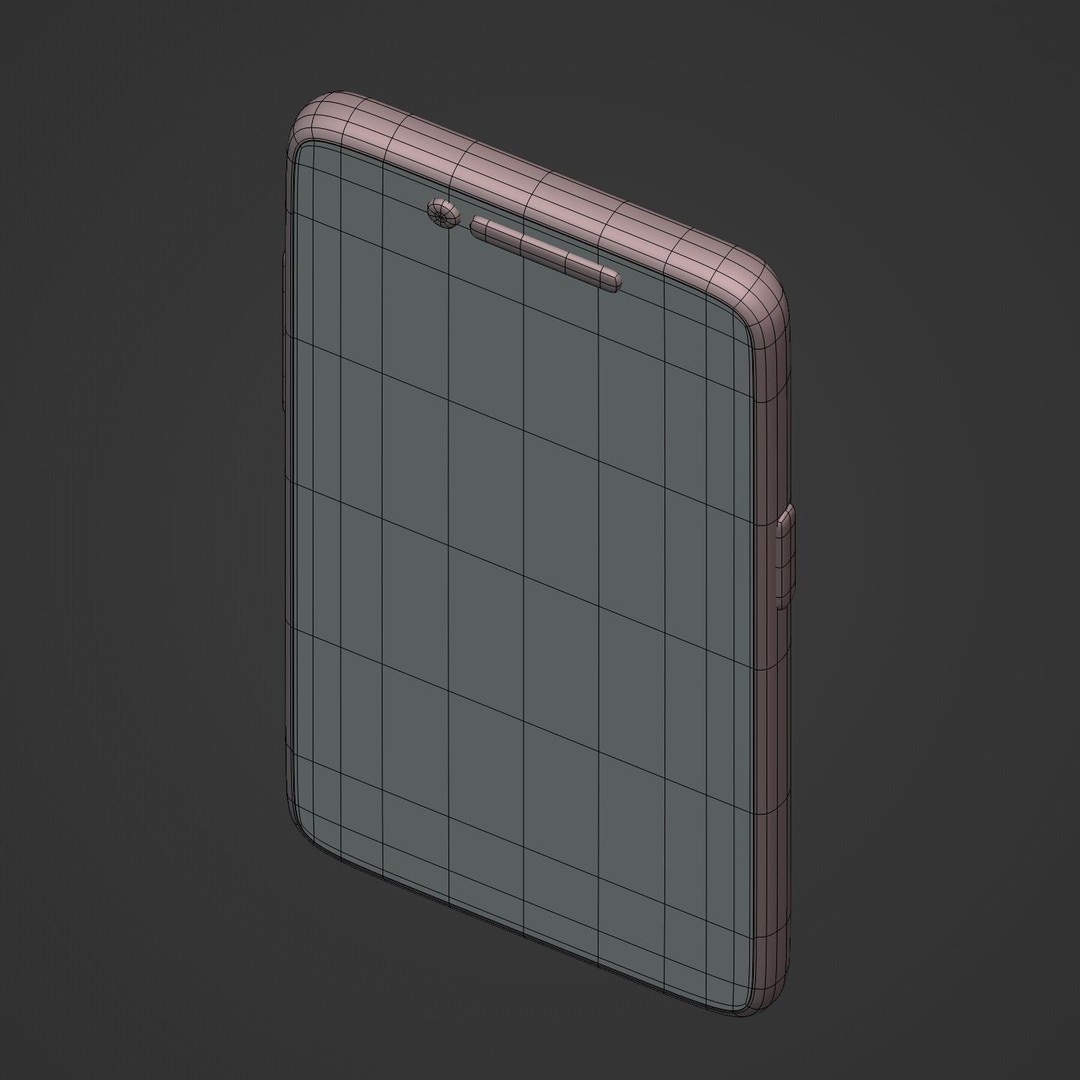 Cartoon Smartphone 3D Model – Low Poly Game Asset, Blender, FBX - View 8