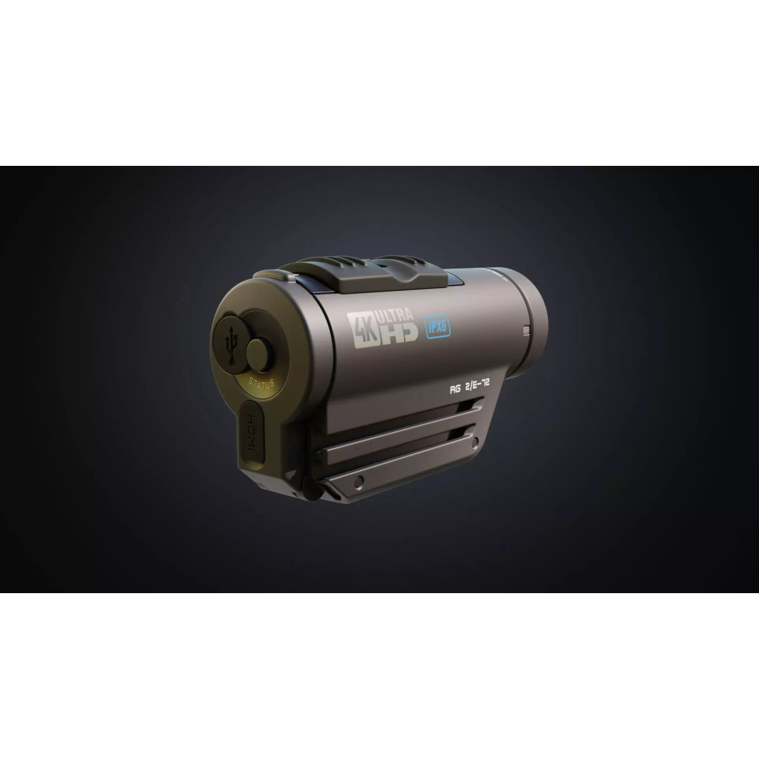 Action Camera 3D Model – High Poly Detailed Blender Asset, FBX & OBJ - View 4