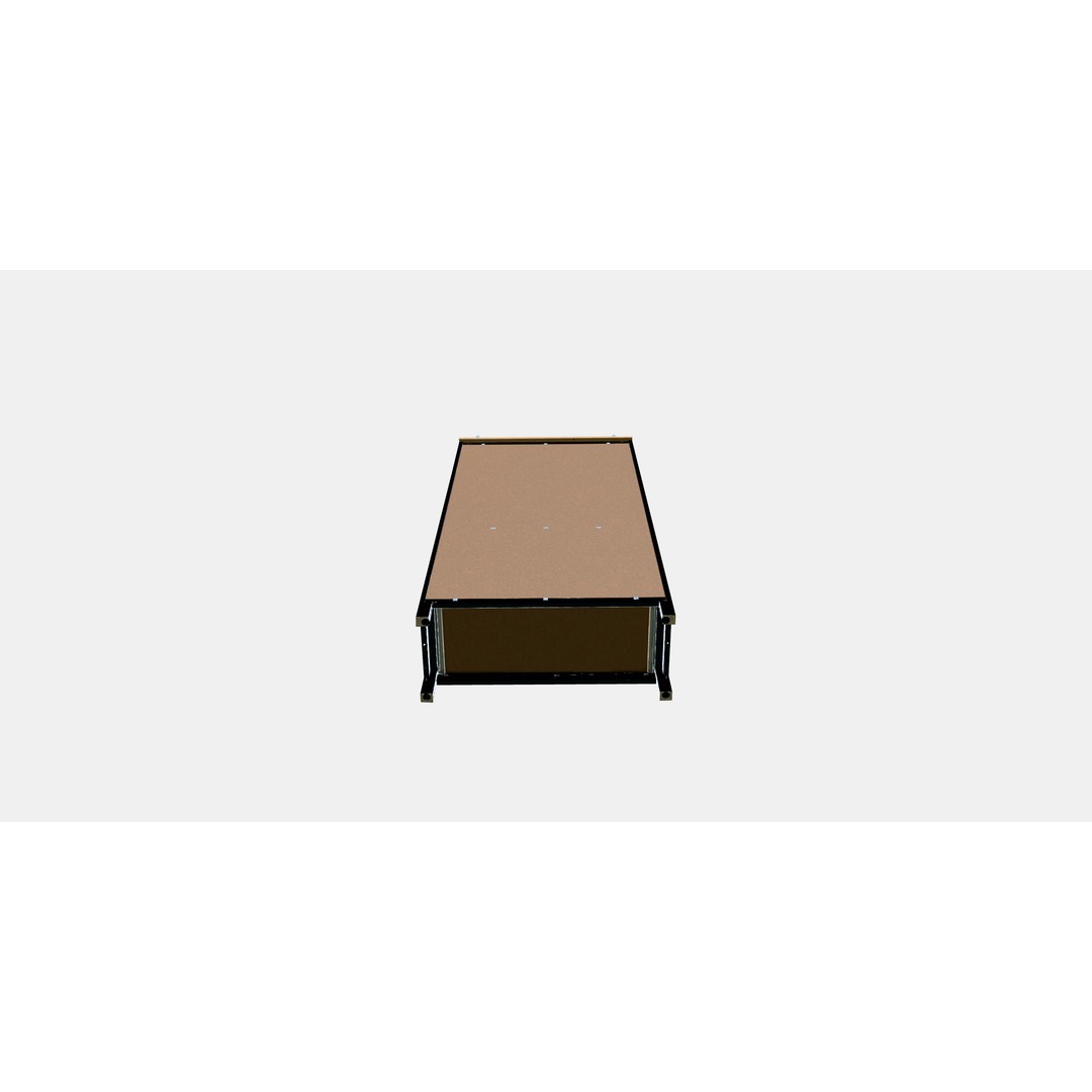 HEMNES Glass Door Cabinet 3D Model – Low Poly Furniture Asset, FBX - View 4
