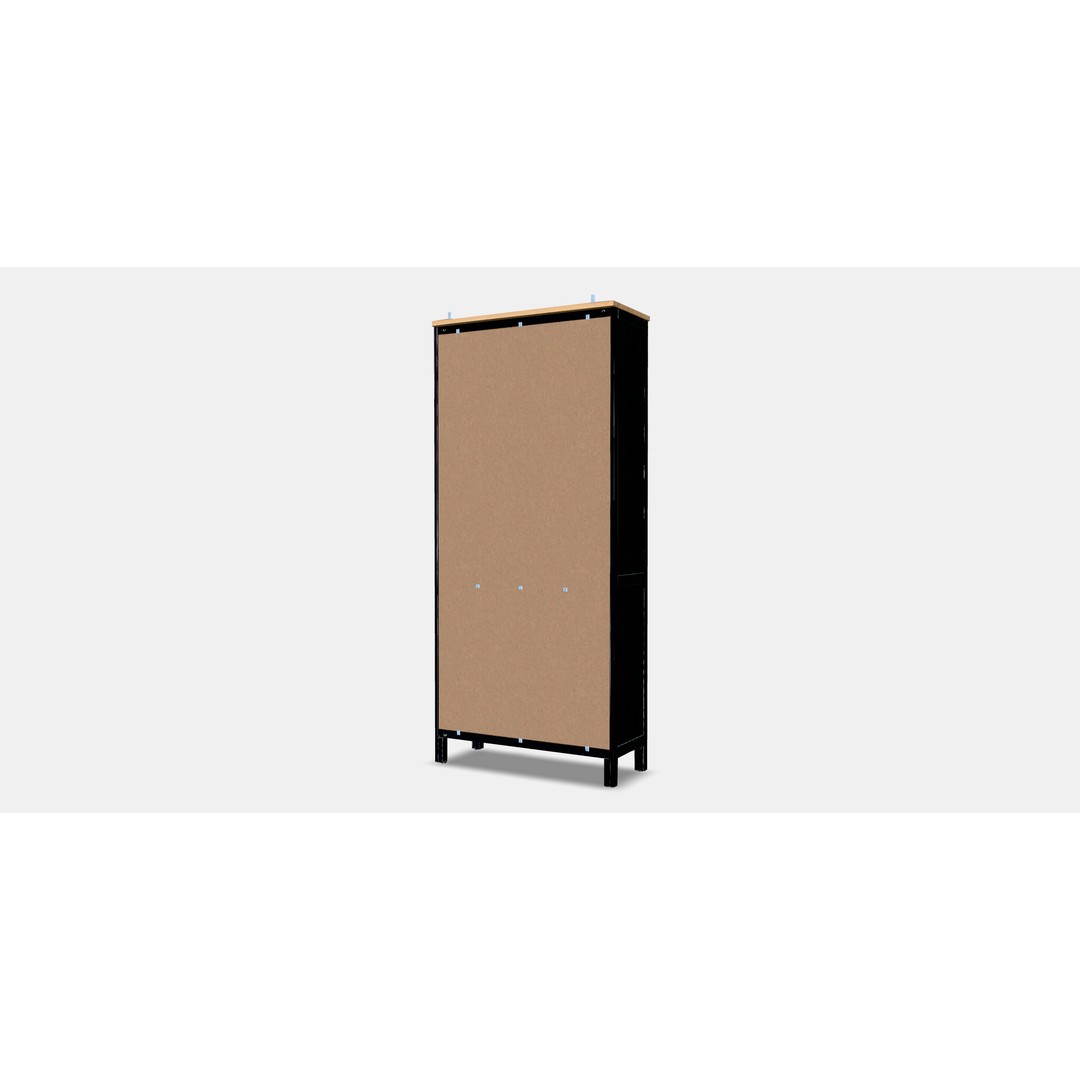 HEMNES Glass Door Cabinet 3D Model – Low Poly Furniture Asset, FBX - View 7