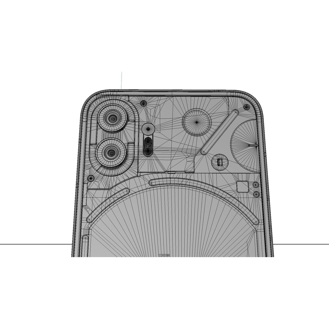Nothing Phone 2 3D Model – Realistic Low-Poly Asset, FBX, OBJ, Blender - View 13