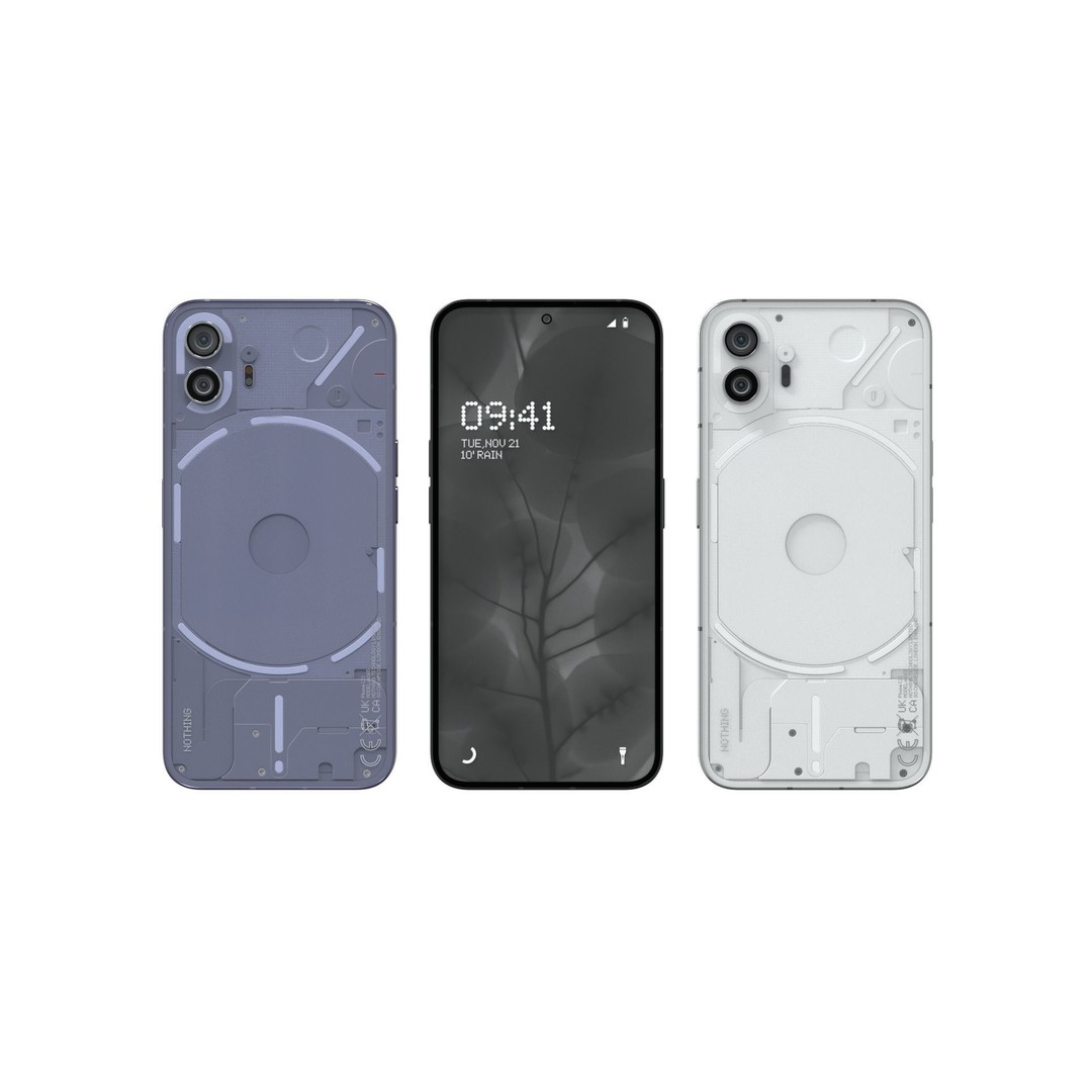 Nothing Phone 2 3D Model – Realistic Low-Poly Asset, FBX, OBJ, Blender - View 3