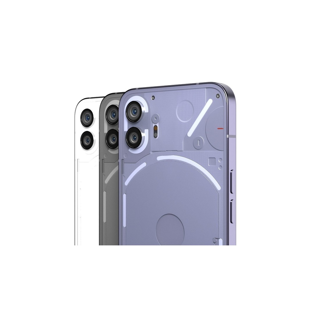 Nothing Phone 2 3D Model – Realistic Low-Poly Asset, FBX, OBJ, Blender - View 6