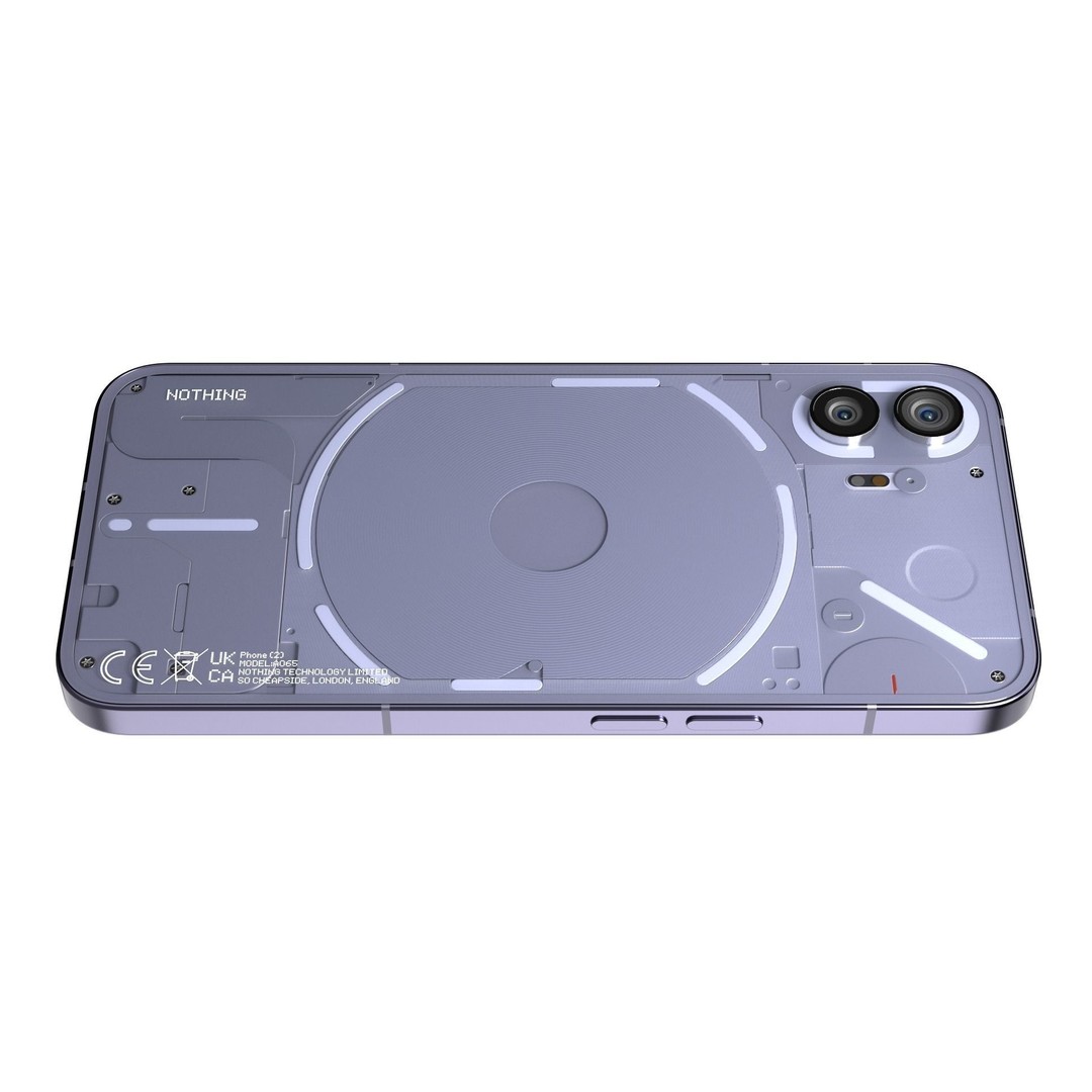 Nothing Phone 2 3D Model – Realistic Low-Poly Asset, FBX, OBJ, Blender - View 7