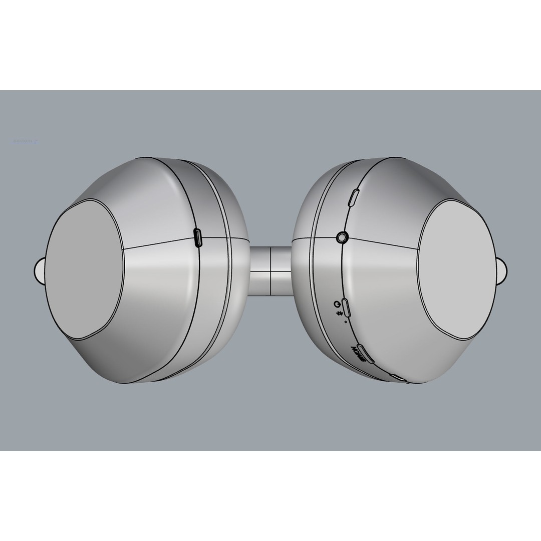 Sony WH-1000XM5 Headphone 3D Model – Black Audio Asset, FBX, OBJ