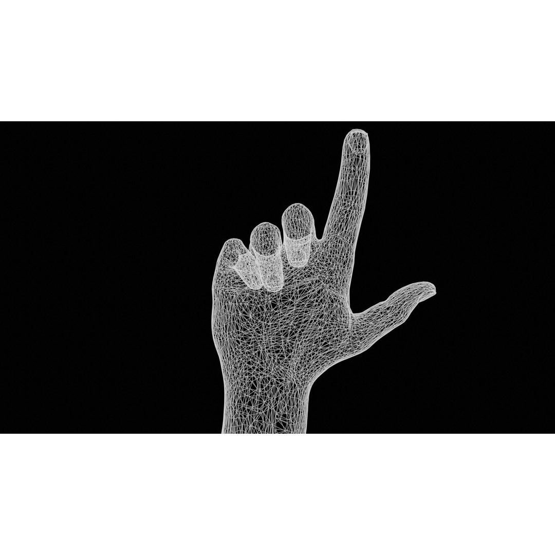 Male Hand 3D Model – Low Poly Photogrammetry Asset, FBX, OBJ