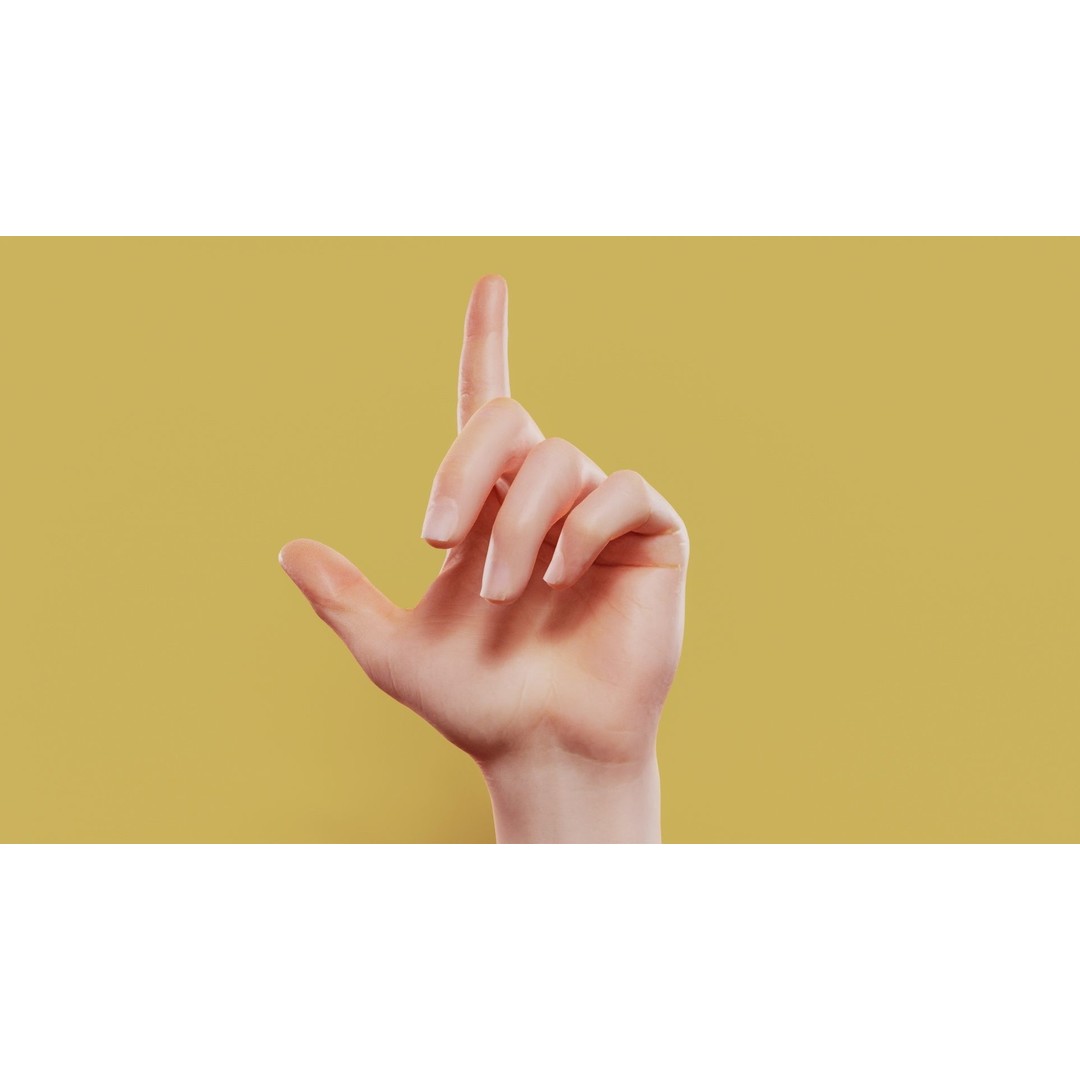 Male Hand 3D Model – Low Poly Photogrammetry Asset, FBX, OBJ - View 13