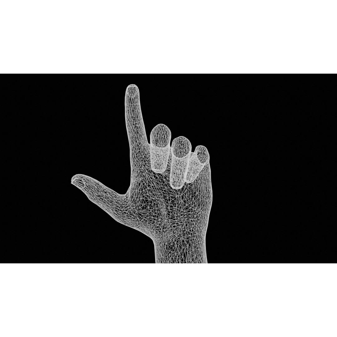 Male Hand 3D Model – Low Poly Photogrammetry Asset, FBX, OBJ - View 14