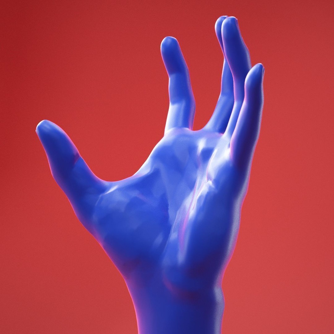 Realistic Male Hand 3D Model – High Poly Anatomy Asset, FBX, OBJ - View 11